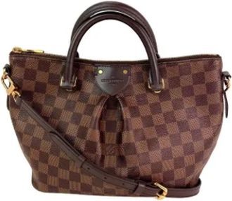 Louis Vuitton Tweedehands Canvas Louis Vuitton tassen - Dames - Vintage Handtas - Bruin - ONE Size - Leer - Vintage