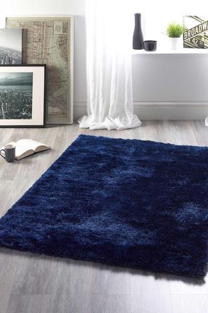 Origin Store Glamour/Shimmer Rug in Indigo | Size: 120 cm x 170 cm