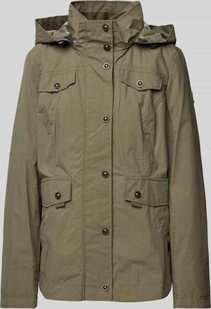 Gil Bret Jacke mit Kapuze in Oliv, Gr&ouml;&szlig;e 44