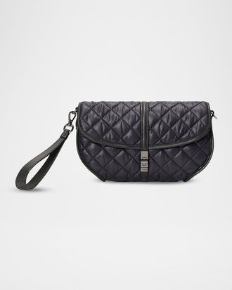 MZ Wallace Small Astor Quilted Convertible Clutch