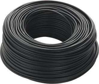 Trade Shop Trade Shop - Cavo Nero 100 Metri Isolato Unipolare 1 X 1,5 M2 Antifiamma Materiale Elettrico