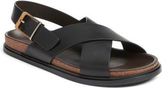 The Row Buckle Crisscross Sandal in Black at Nordstrom, Size 10.5Us