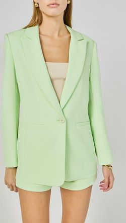 endless rose Tailored Single Button Blazer in Sugar Lime at Nordstrom, Size X-Small