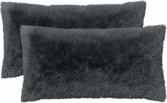 vidaXL Coj&iacute;n Con Almohada Heerlen 6 Uds. Gris Antracita Fleece Pv Vidaxl