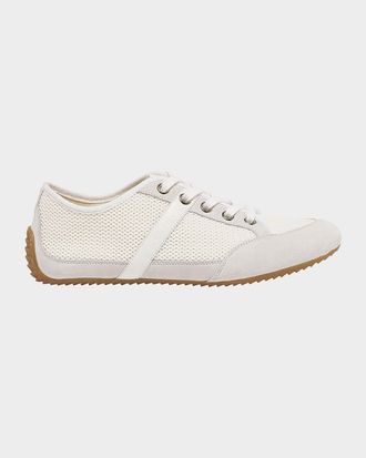 Givenchy Mesh And Suede Slim Low-Top Sneakers