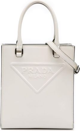 Prada Pre-owned Prada Mini Soft Calf Logo Drill Satchel Unisex 3EMHJVDE3FORNJK8