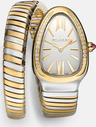 Bulgari Serpenti Tubogas watch with diamonds