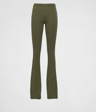 Prada Ribbed knit cotton pants