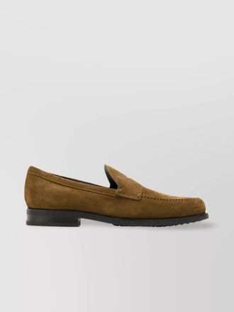 Tod's suede leather loafers