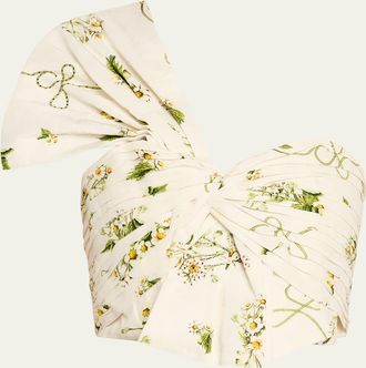 Camilla Botanical Utopia Asymmetric Bow Top