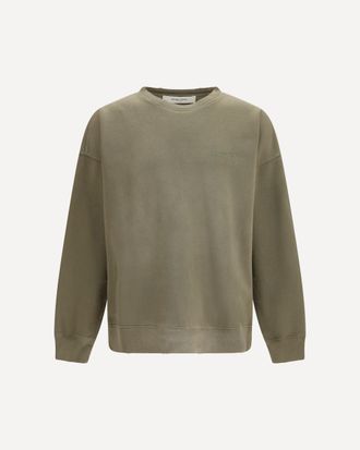 Golden Goose Journey unisex Crew neck in garment-dyed cotton fleece Male M