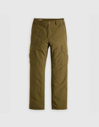 Levi's Mens Parachute Solid Patterned Cargo Pants - Green - Size: 33/32