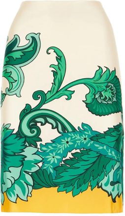Etro Silk Midi Skirt