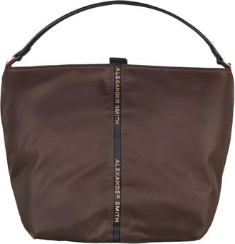 Alexander Smith Julie Bucket Bag - Dames - Handtassen - Bruin - ONE Size - Nylon - Tassen
