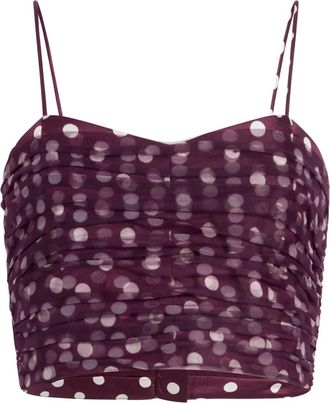 Cinq &agrave; Sept Top Camille a pois - Viola