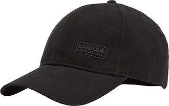 Barbour International Norton Drill Baseball Cap, Black, Adjustable Strap