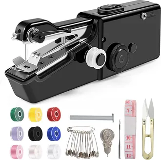 OEM Mini M&aacute;quina De Coser Port&aacute;til Para Principiantes, M&aacute;quina De Coser Infantil Con Accesorios De Costura, Ideal Para El Hogar, Viajes Y Proyectos De Bri