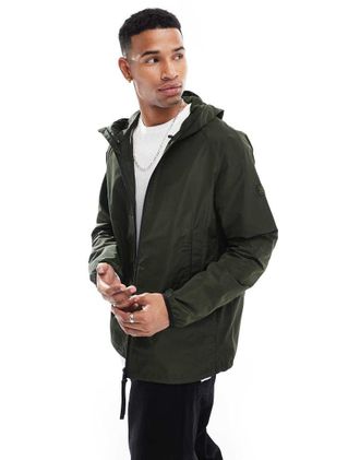 Barbour Porter - Giacca impermeabile verde salvia-Grigio