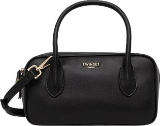 Twinset Tassen, Dames, Zwart, ONE Size, Polyester, Medium Top Case