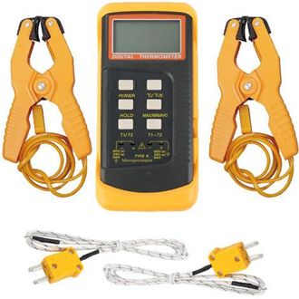 OEM Termopar Industrial De Pinza De Doble Canal 6802ii, Tipo K, Medici&oacute;n Precisa Para Laboratorios, Industria Y Calefacci&oacute;n