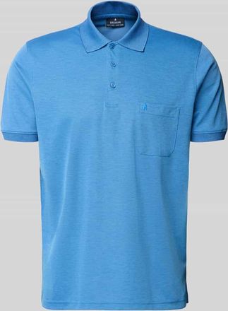 Ragman Regular Fit Poloshirt mit Brusttasche in Royal, Gr&ouml;&szlig;e XXXL