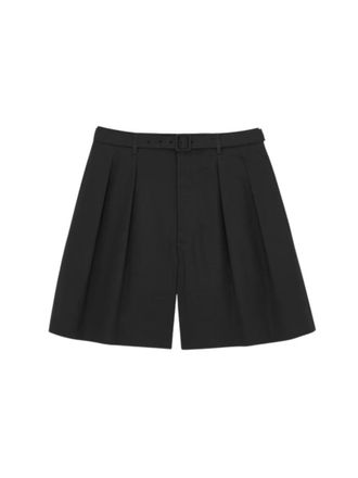 Saint Laurent Black Solid Shorts