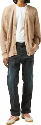 Corridor Marled Cotton Cardigan In Natural