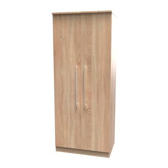 Welcome Furniture Sofia Ready Assembled Wardrobe with 2 Doors - Bardolino Oak - Welcome Furniture | TJ Hughes