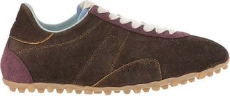 Maison Margiela Dark Brown Sprinters Patchwork Sneakers