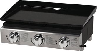 Habitat et Jardin Plancha Presto 3 - 3 Fornelli - 7.5kw - Grigio