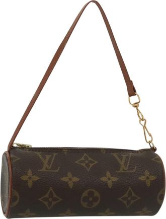 Louis Vuitton Papillon Pochette Monogram Canvas Brown Canvas Bag (Pre-Owned)