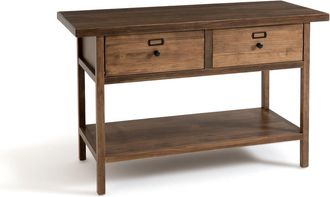 La Redoute Interieurs Dubbel wastafelmeubel in massief dennenhout, Lunja