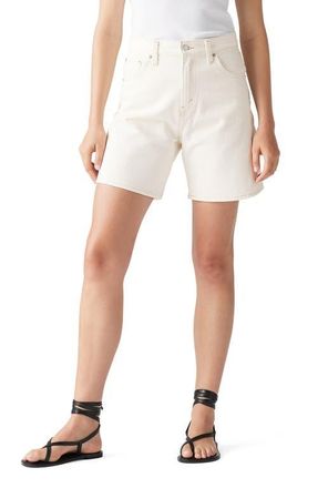 Levi's High Waist Mid Thigh Baggy Denim Shorts in Snowing In La at Nordstrom, Size 31