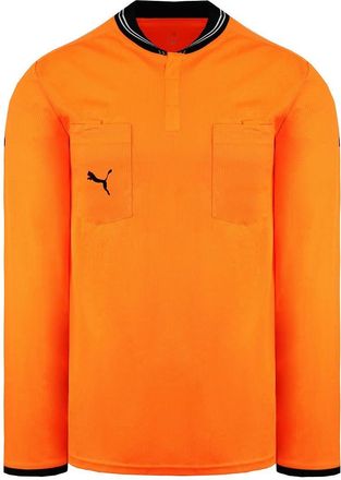 Puma DryCell Long Sleeve Collared Orange Referee Football Shirt 701568 54
