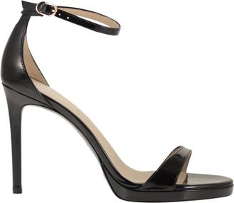 Stuart Weitzman High Heel Sandalen - Dames - Sandalen met hakken - Zwart - 41 EU - Schoenen
