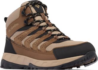 Columbia Mens Strata Trail Mid Waterproof Hiking Boot, Dark Brown/Khaki Ii, 11 UK