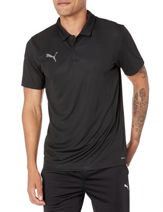 Puma Mens TeamLIGA Sideline Polo, Black White, X-Large