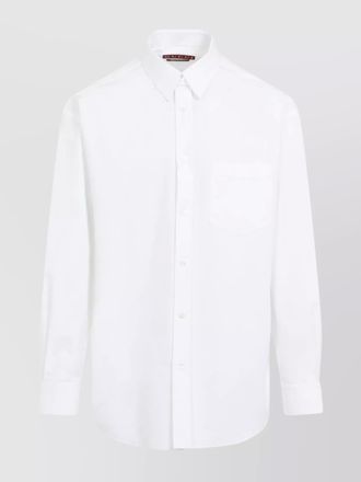 Gucci cotton shirt with double collar and chest pocket