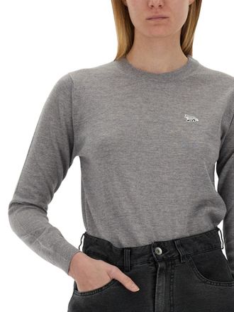 Maison Kitsun&eacute; Baby Fox Sweater - Gray
