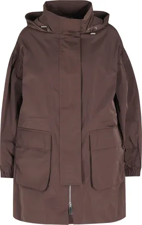 OOF Wear Chocolate Memory Hooded Drawstring Polyester Parka