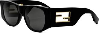 Fendi Zonnebril - unisex - Zonnebrillen - Zwart - ONE Size - Accessoires