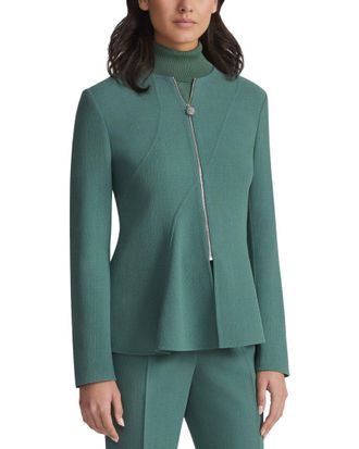 Lafayette 148 New York Collarless Flounced Hem Jacket