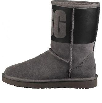 UGG (WMNS) UGG Classic Short Rubber Boot Grey 1096473-GRB