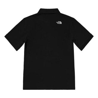 The North Face Tonal Logo Pique Polo Shirt Black NFOA7WE8-JK3