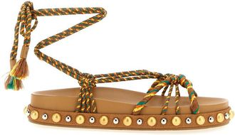 Aquazzura Brown Tropical Sandals