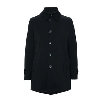 Herno Trenchcoat in Washington - Heren - Mantel - Blauw - L - Polyester - Jassen
