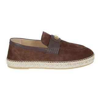 Valentino Garavani Loafers, male, Brown, Size: 12 US Espadrillas Palm Avenue