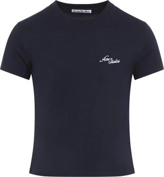 Acne Studios T-Shirts - Heren - T-shirts - Blauw - M - Tops