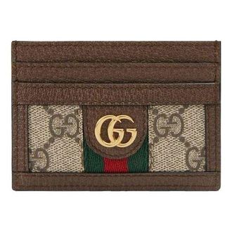 Gucci Ophidia GG Card Case Beige Ebony 523159-96IWG-8745
