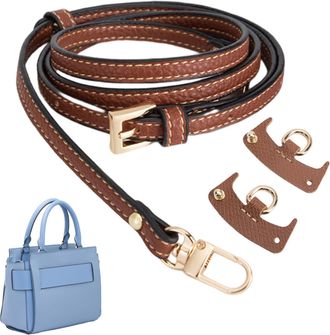 Generic Bag Strap | PU Leather Adjustable Tote Replacement - Adjustable Shoulder Straps with 2 Buckles | for Women Shoulder Small Handbag